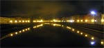 The Lungarni of Pisa bt night